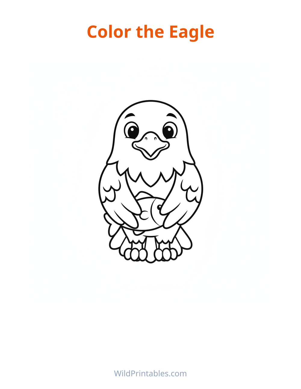 Eagle Coloring Page — free printable coloring for kids