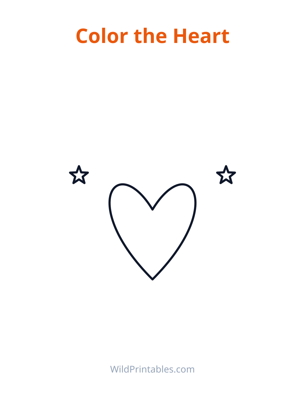 Valentine Heart Coloring Page — free printable coloring for kids